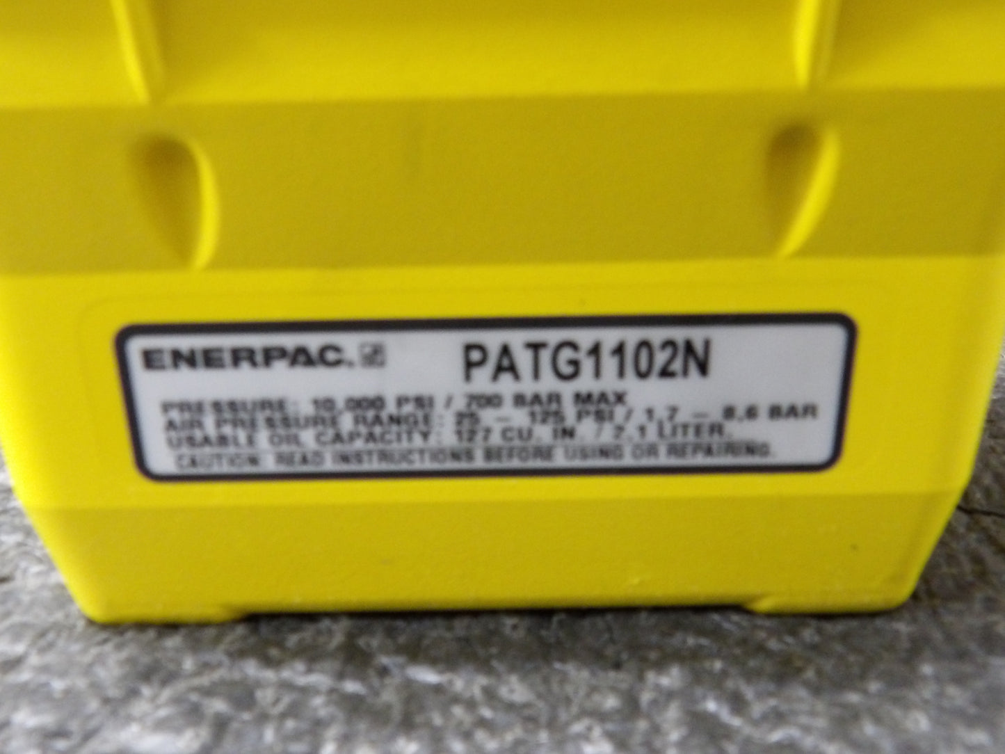 ENERPAC Hydraulic Pump: 127 Oil Capacity (Cu.-In.), 0.54 Reservoir Capacity (Gal.), Foot or Hand (CR00753-X04)