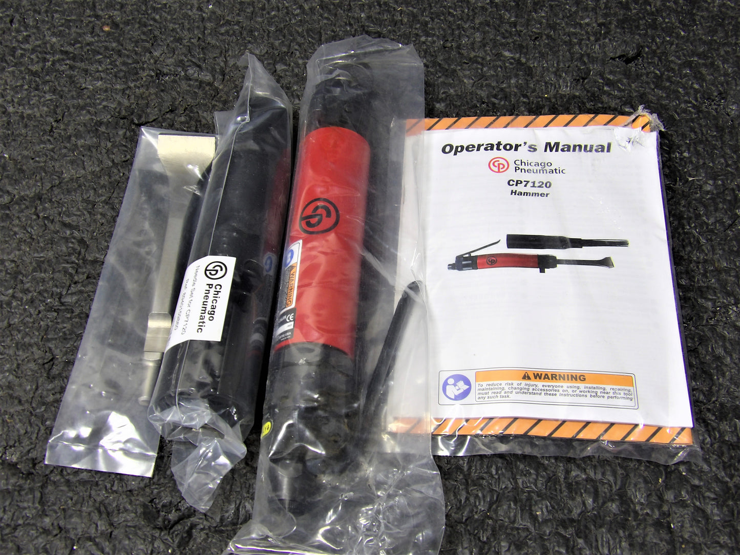 CHICAGO PNEUMATIC Needle and Chisel Scaler Kit: 1-3/16 in Stroke Lg, 4,800 bpm (CR00758-WTA21)