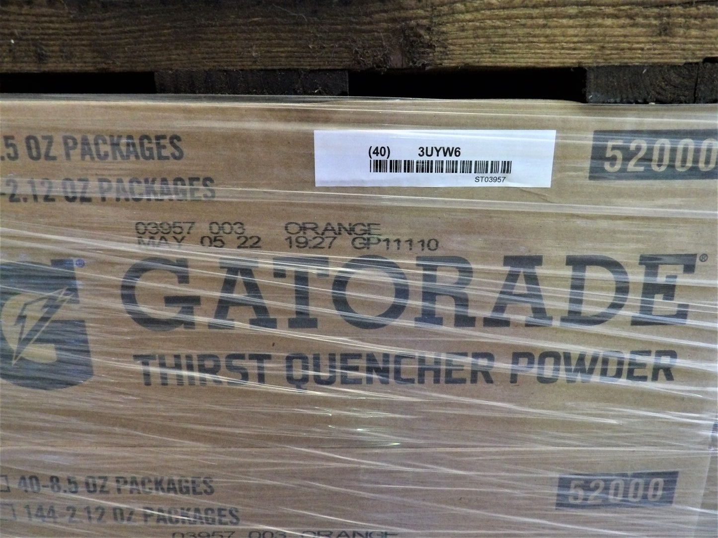 GATORADE Sports Drink Mix: Orange, Regular, 1 gal Yield per Unit, 8.5 oz Thirst Quencher Pack Size, Case of 40 FREE SHIPPING (CR00761-WH3uyw6)
