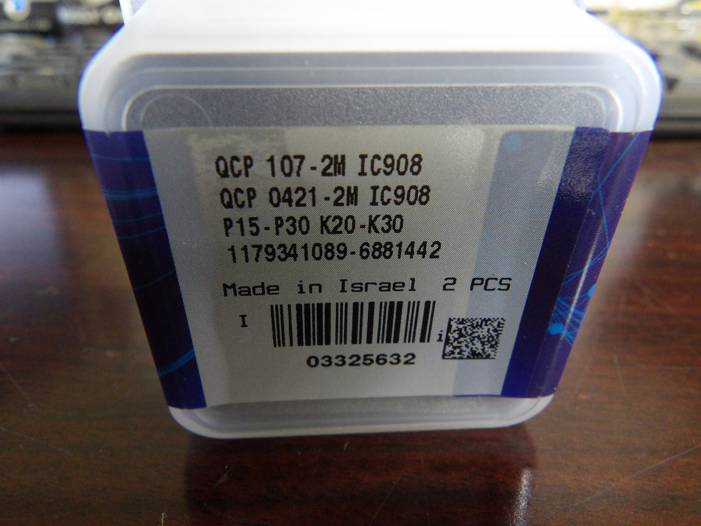 Iscar 3325632 Replaceable Drill Tip QCP 0421-2M IC908 (2 Pcs) (CR00770-WTA20)