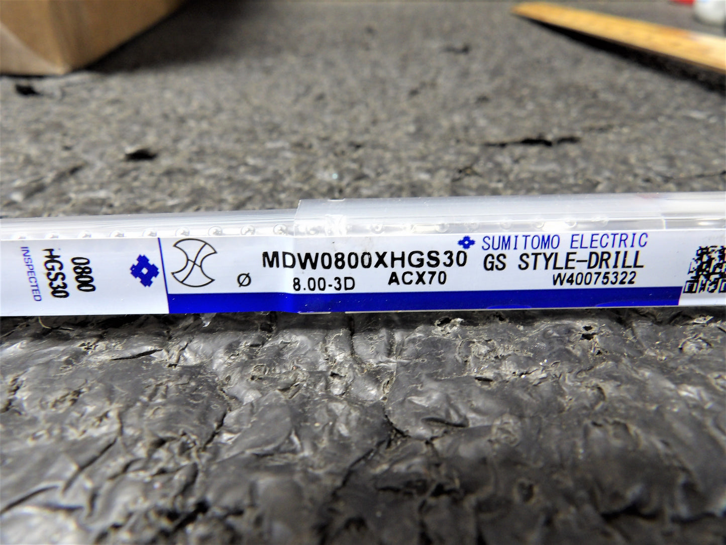 Sumitomo 8mm x 30D High Efficiency Solid Carbide Drill for Deep Hole Drilling (CR00835-WTA26)