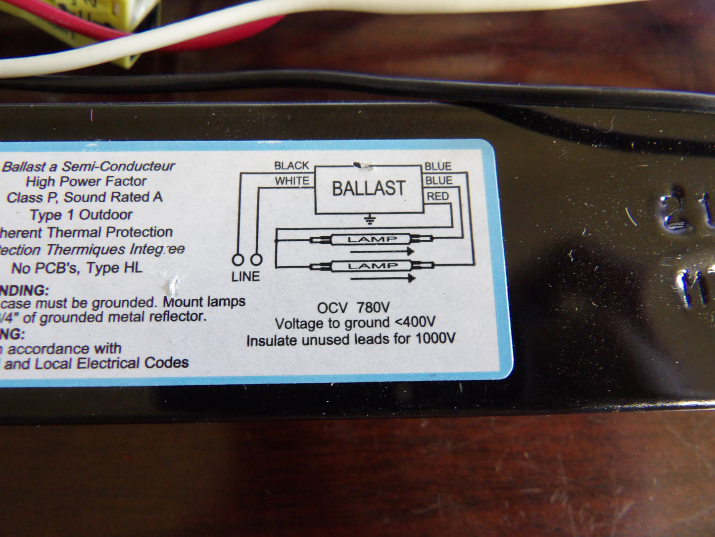 ADVANCE OPTANIUM IOP-2P59-N 2 LAMP F96T8 120/277V INSTANT START 1.05 BALLAST FACTOR (CR00872-WTA27)