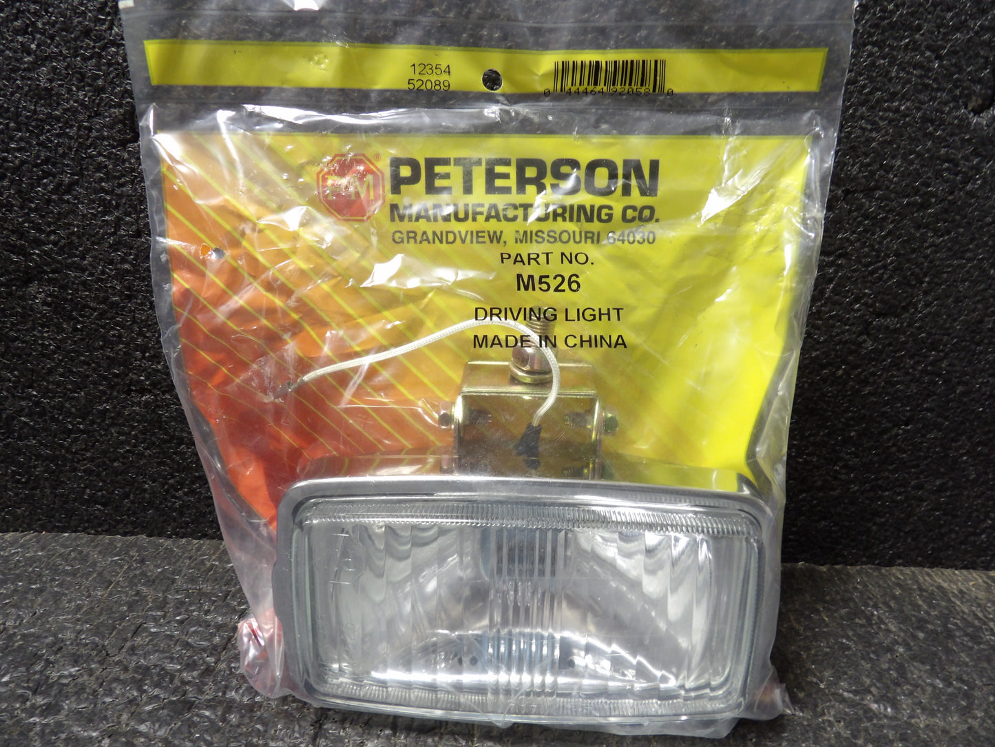 Peterson M526  Halogen, Driving Light, Clear, Chrome, Lx, 6.375″X3.5″ (CR00878-WTA30)