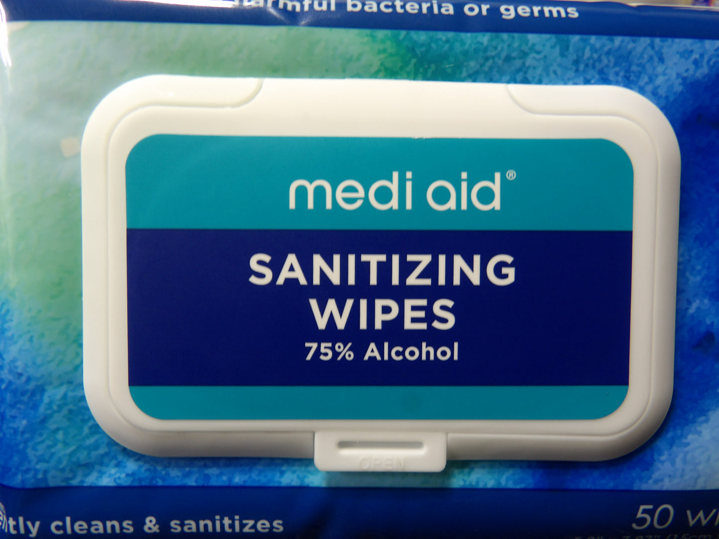 Mediaid 75% Alcohol Sanitizing Wipes, 50 wipes per pack (CR00892-K09)