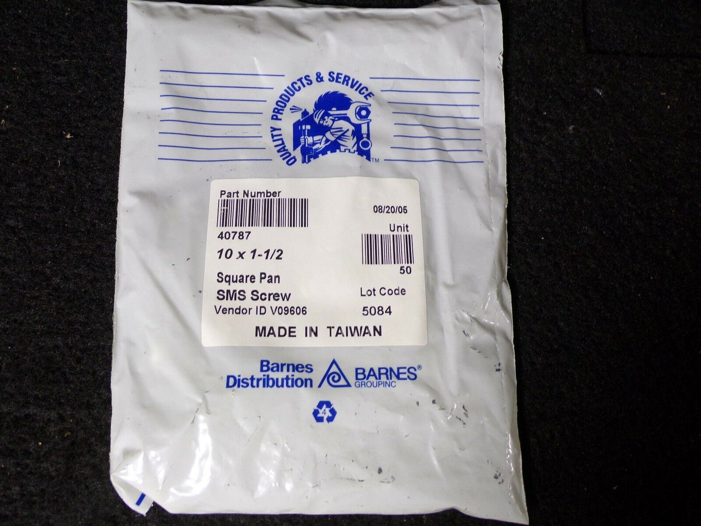 #10 X 1-1/2" Square Pan Sheet Metal Screws QTY-1500 40787 (183316963978-2F46)