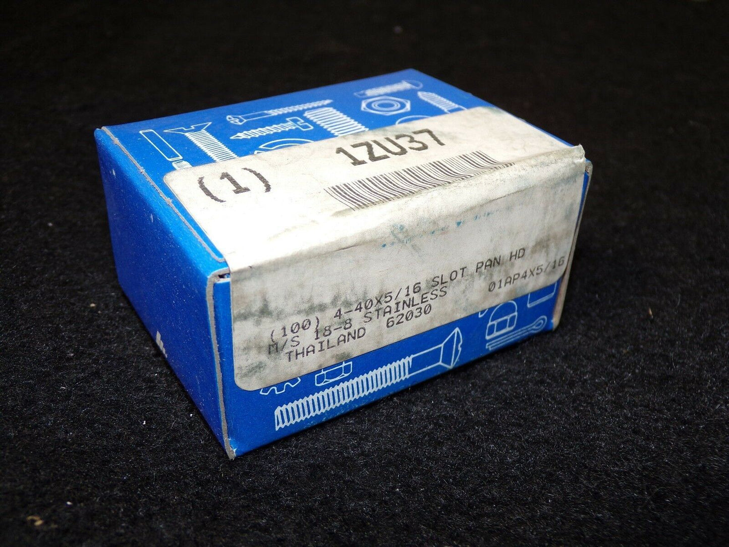 #4-40 x 5/16" Machine Screw Pan Head Slotted 18-8 Stainless Steel 1ZU37 QTY-100 (183345758717-2F19 (F))