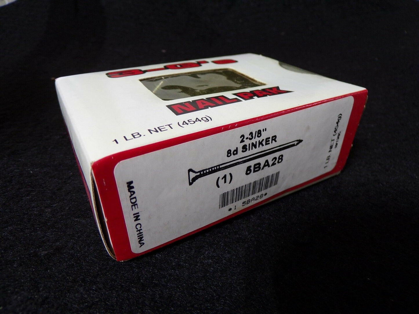 2-3/8" 8d Sinker Nail 5BA28 QTY-1lb (183357412182-WTA10(B))