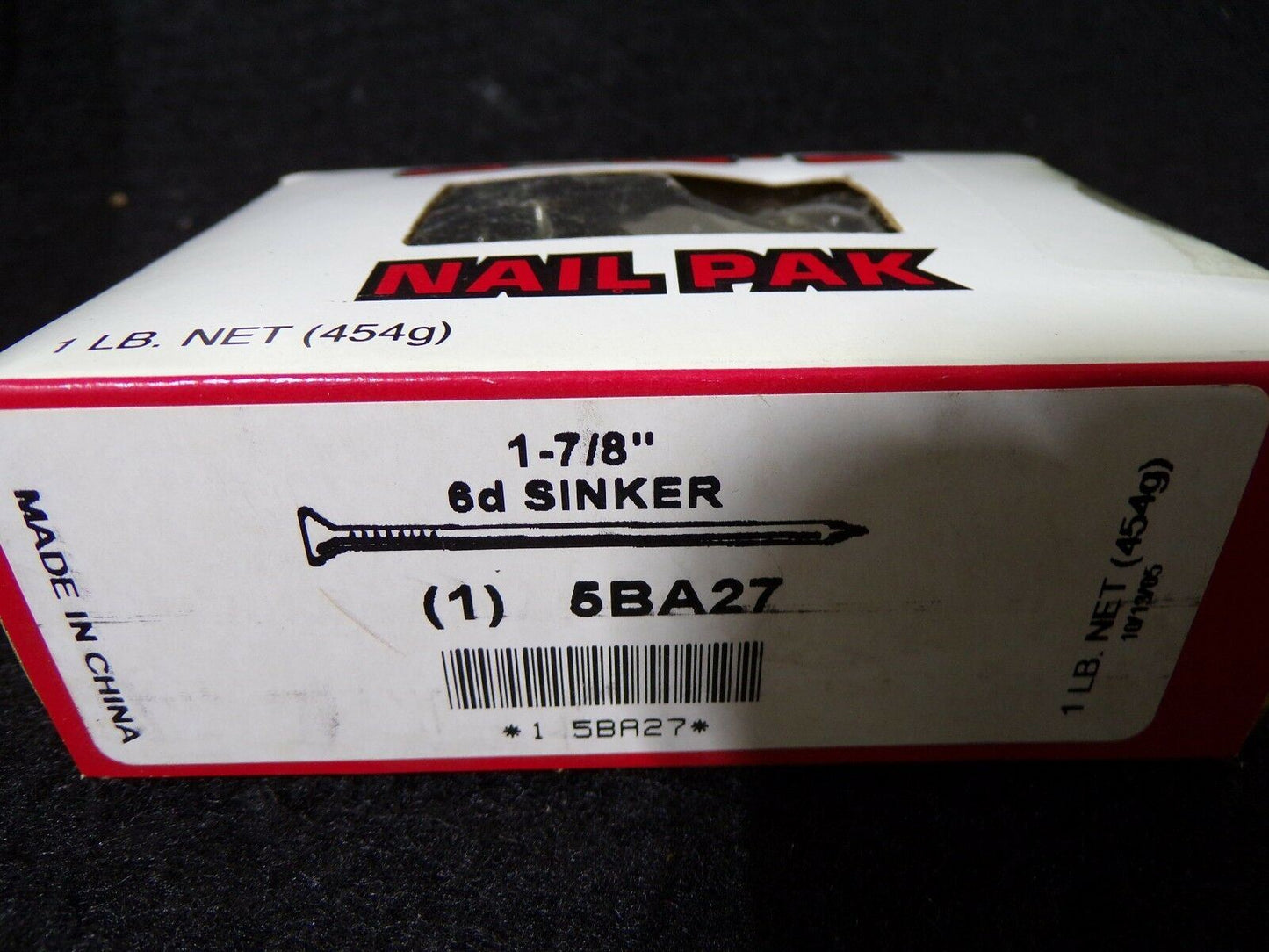 1-7/8" 6d Sinker Nails 5BA27 QTY-1lb (183357432086-WTA10(B))