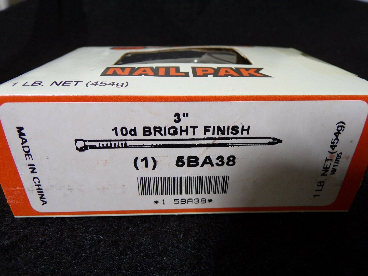 3" 10d Bright Finish 5BA38 QTY-1lb (183357442110-WTA10(B))