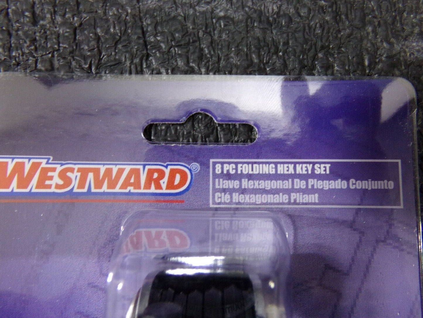 Westward Short Fold-Up SAE Black Oxide Hex Key Set, 8 PC Set (183596304322-WTA01)