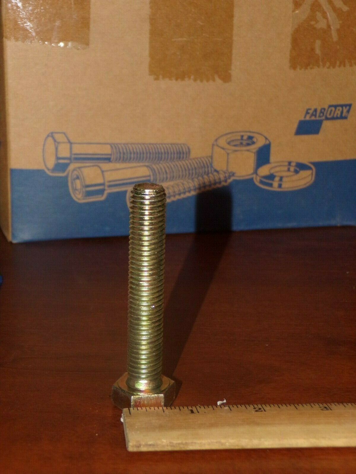 50pk, HEX HEAD CAP SCREW, ZINC PLATED YELLOW PASSIVATED, 8.8 M14 X 80. (183784228432-NBT08)