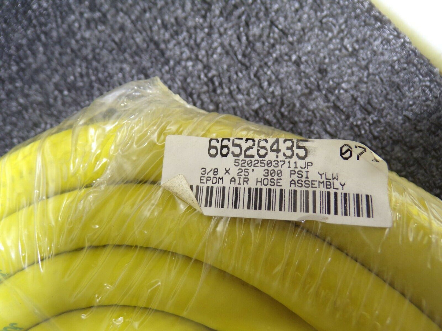 Jupiter Pneumatics - 3/8" ID Diam, Yellow, EPDM Air and Multipurpose Hose (183897513648-WTA02)