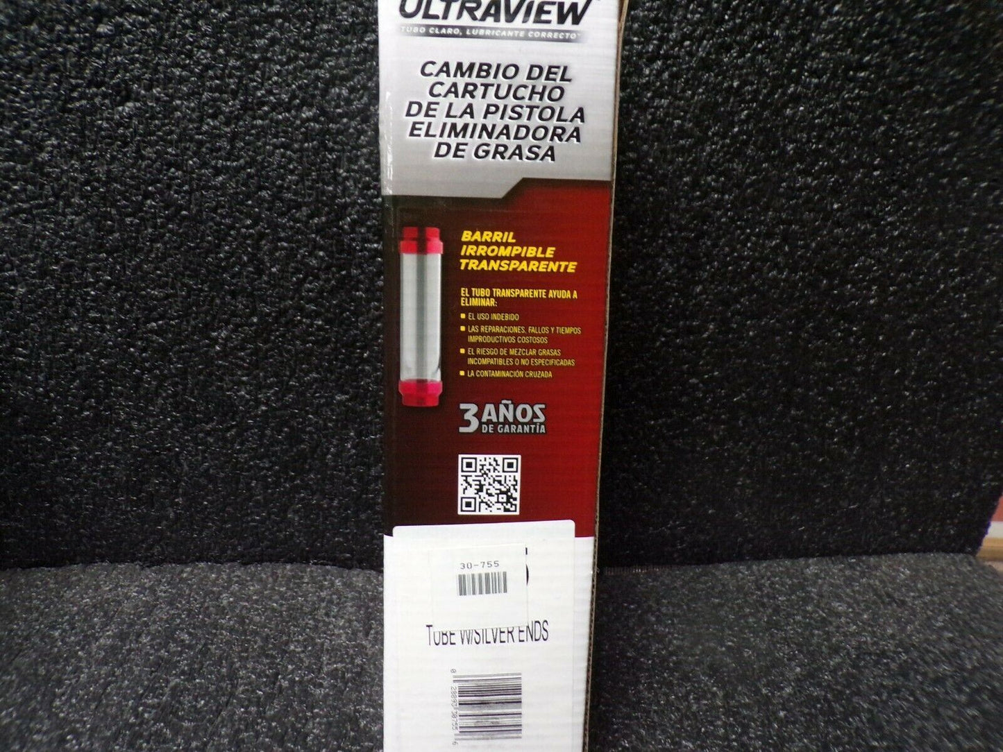 Plews Ultraview SILVER Grease Gun Barrel Replacement Alemite Lincoln Zee Line (184033510780-WTA03)