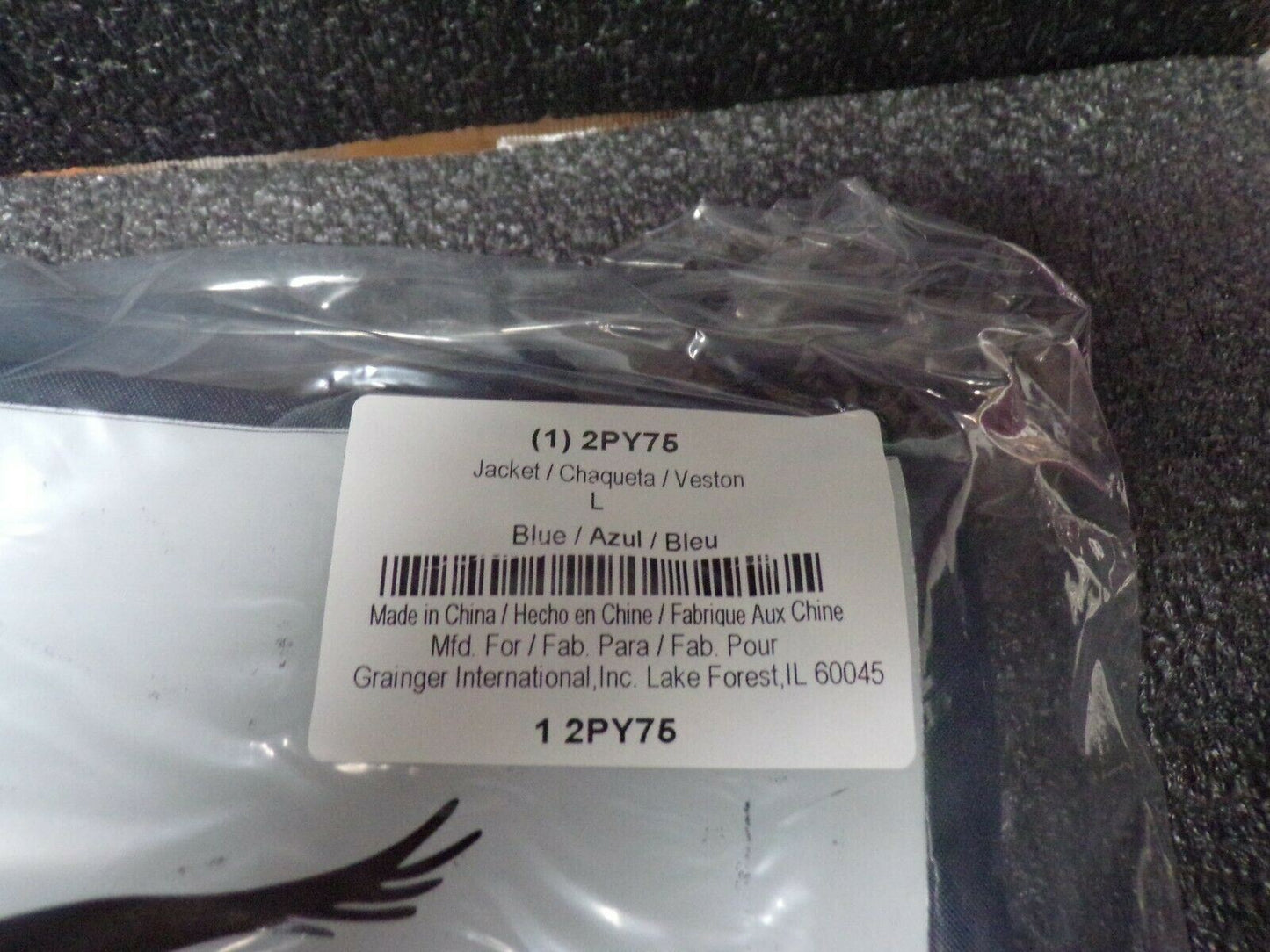 CONDOR 2PY75 Insulated Rain Jacket with Hood, Blue, L, Unisex, (184053167486-WTA03)