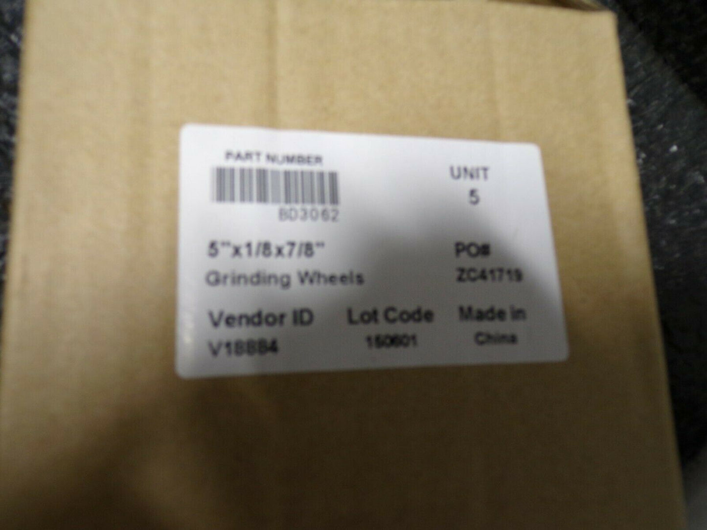 BD 5" Type 27 Aluminum Oxide Grinding Wheels, 7/8" Arbor, 1/8"-Thick 5PK (184139687916-WTA05)