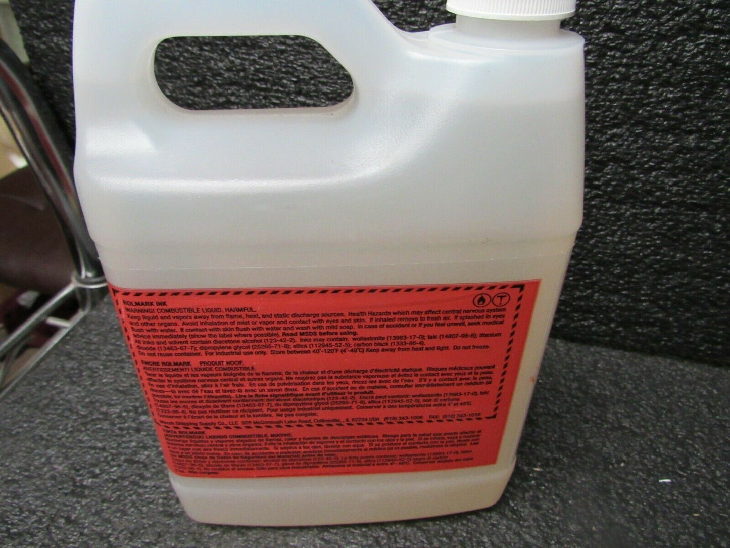 MARSH Stencil Ink, Jug, Clear, 1 qt., RMS-Q, Clear (184318824183-X05)