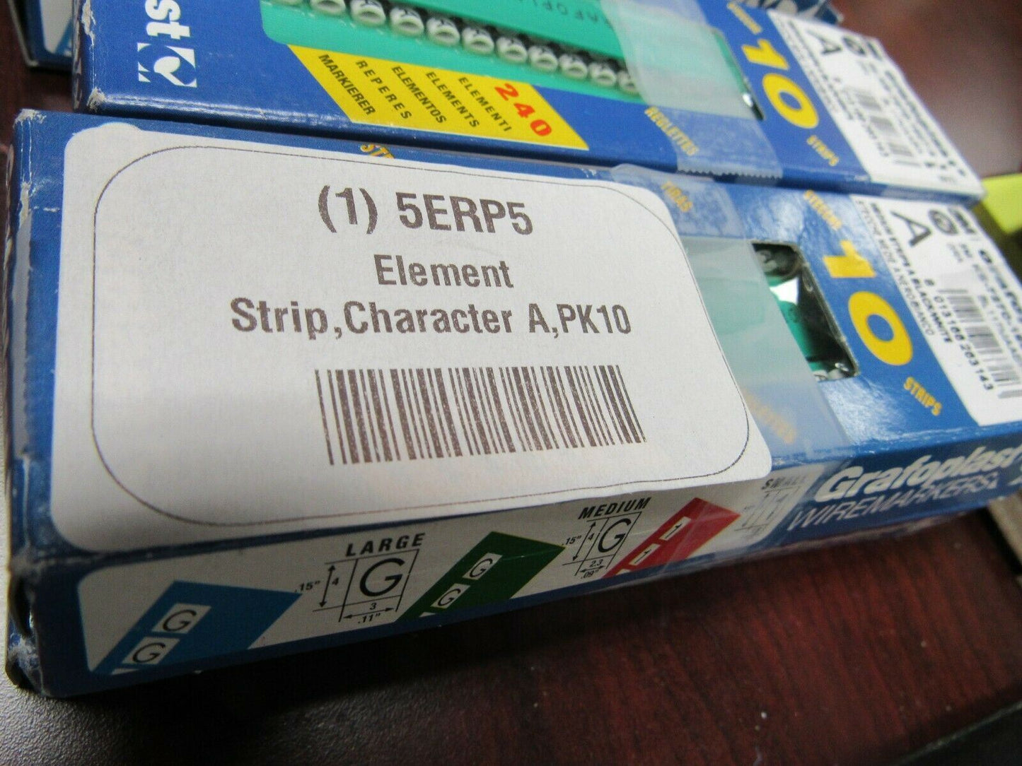 (20) 3M Black on White Wire Marker, Wire Strip, PVC BL117MAABW (184329964853-BT17)