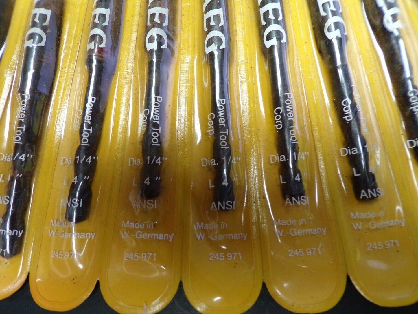 (10) AEG Power Tool Corp 245971 ANSI Masonry Tapered Hammer Bit 1/4 X 4 W German (184391191316-BT14)