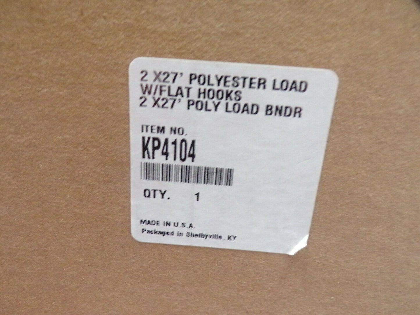 2" X 27' Ratcheting Truck Load Binder Tie-Down Strap, 10,000 LB (184391268392-BT10)