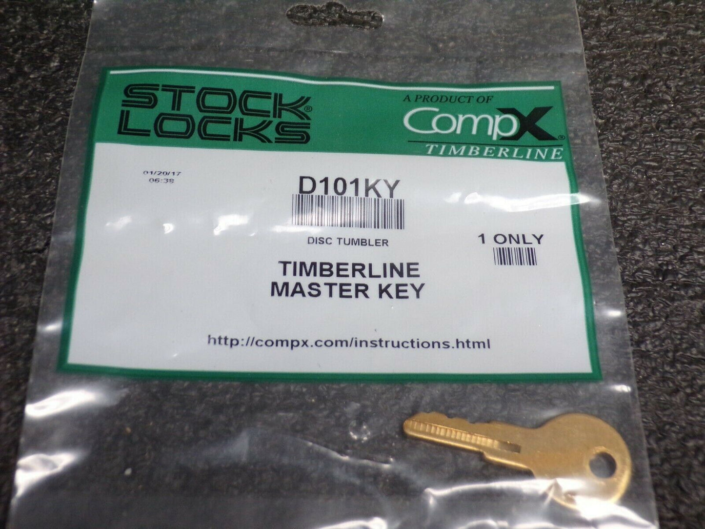 COMPX D101KY Disc Tumbler Master Key (184466431685-WTA15)