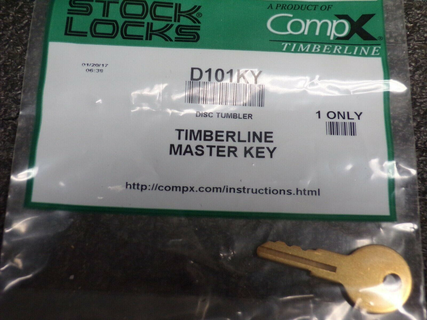 COMPX D101KY Disc Tumbler Master Key (184466431685-WTA15)