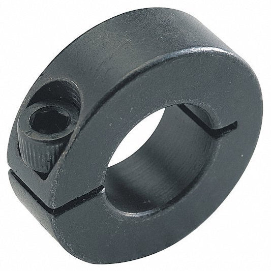 DAYTON Black Oxide Steel Shaft Collar, Clamp Collar Style, Standard Dimension Type, 1 in Bore Dia. (SQ3439371-WT40)