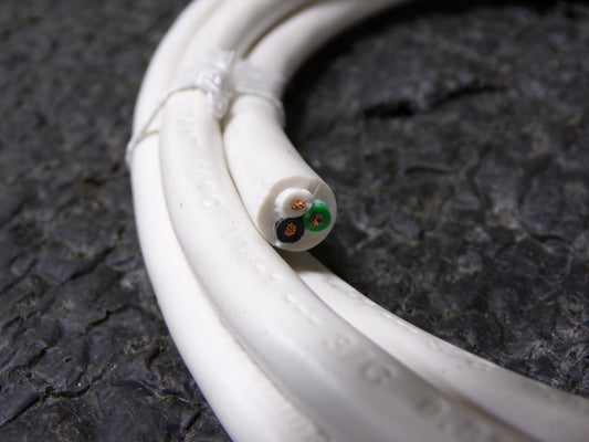 Cooper Lighting, SJT Cable 18/3 White, 63" (CR00148-BT25)