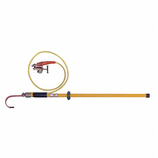 SALISBURY Yellow Static Discharge Stick, Fiberglass with Brass Alloy U Hook Material, Length 4 ft (CR00612-WTA16)