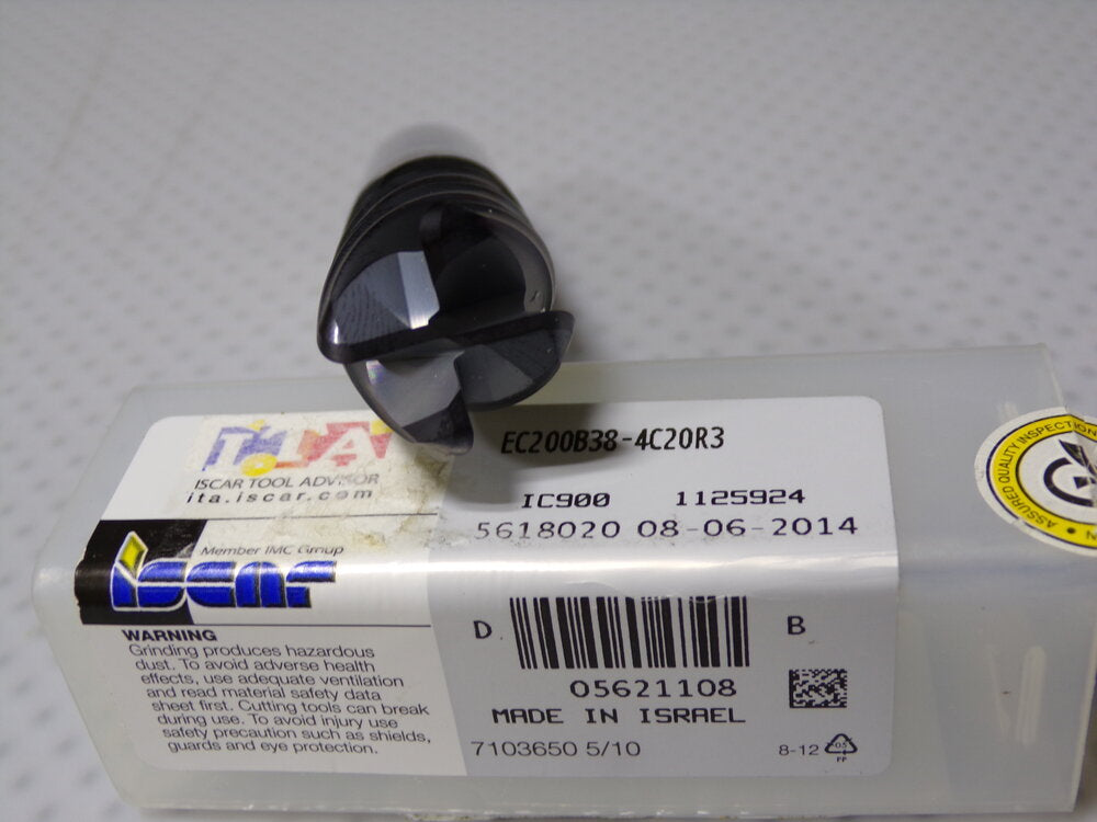 ISCAR 4 flute, 20mm, 45° helix medium length solid carbide endmill (SQ4503118-WT08)