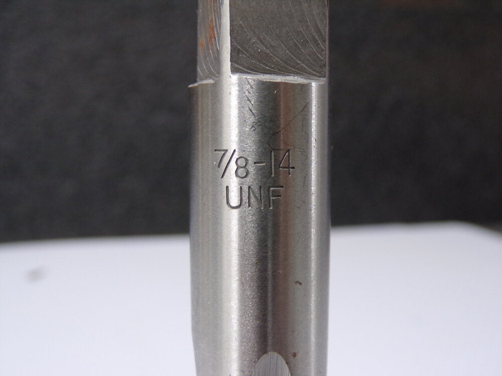 Interstate 7/8-14 UNF 4-Flute Bright Finish Carbon Steel Straight Flute Standard Hand Tap (SQ6890086-WT08)