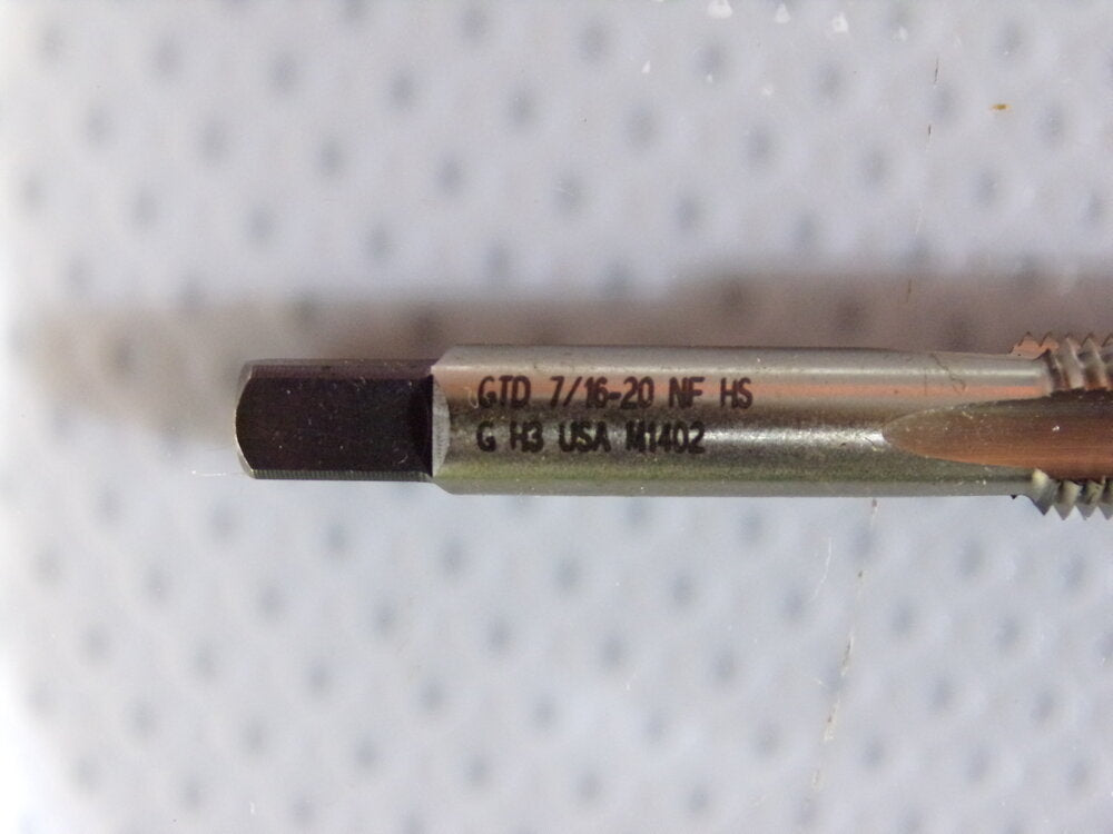 WIDIA GTD Straight Flute Tap, 7/16"-20, UNF, UNJF, Bottoming, OAL 3-5/32", 14248 (SQ3127153-WT08)