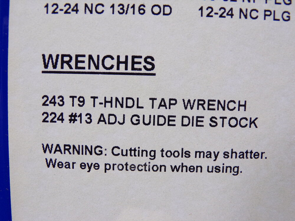 CLEVELAND Tap and Die Set, 17 Piece, Round Die, Hand Tap, C00517 (SQ9985858-WT08)