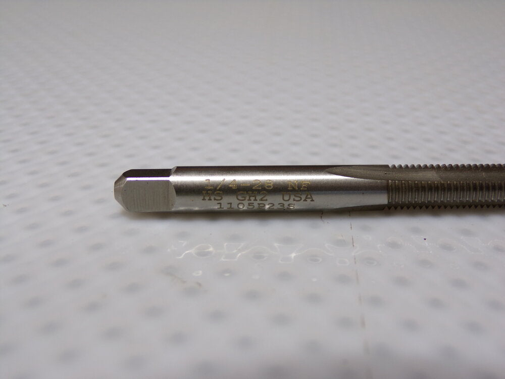 Hertel 1/4-28 UNF 3 Flute Bright Finish High Speed Steel Spiral Point Tap (SQ0331147-WT08)