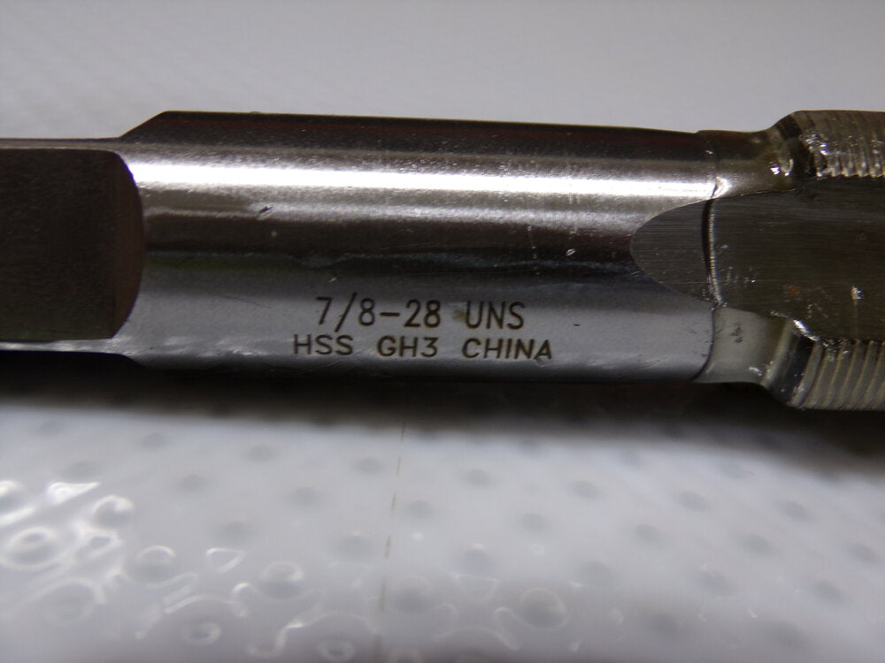 Interstate 7/8-28 UNS, H3, 4-Flute, Bright Finish, HSS, Straight Flute Standard Hand Tap (SQ6687887-WT08)