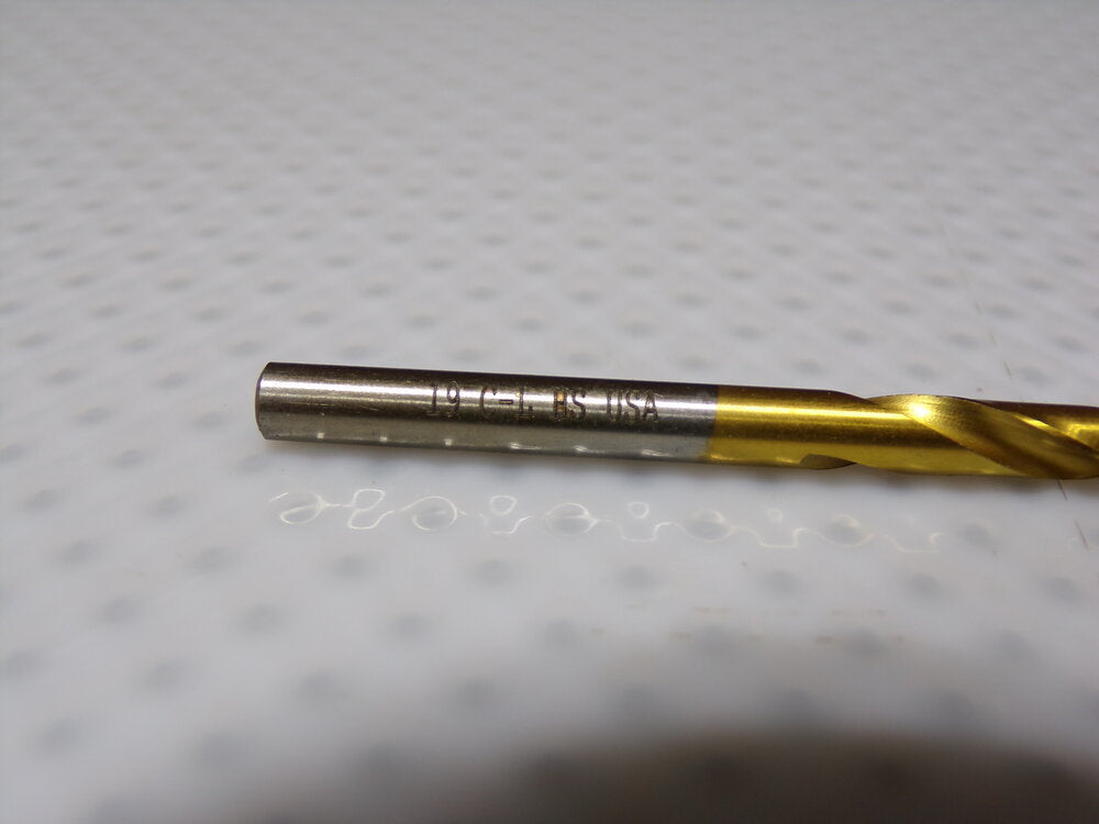CHICAGO-LATROBE Jobber Drill Bit, #19, HSS, TiN (SQ2782837-WT14)