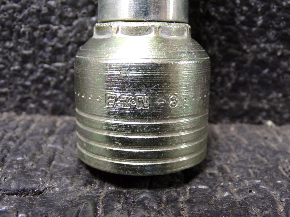 EATON AEROQUIP -8 Straight Hydraulic Flange Fitting, Steel, Trivalent Chromium Zinc Finish, 1B8FL8 (SQ3277075-WT30)