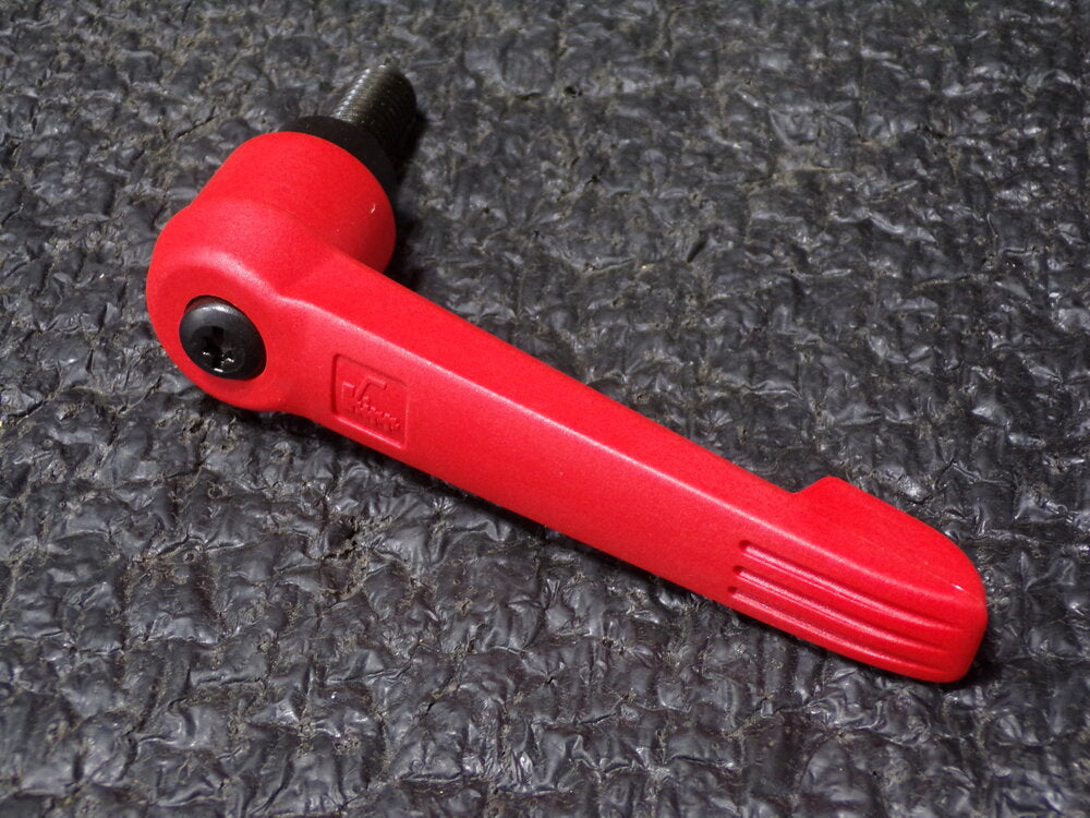 KIPP Adjustable Handle, External Threads, Teardrop, Red, Thermoplastic, Thread Size 1/2"-13 (SQ2411971-WT15)