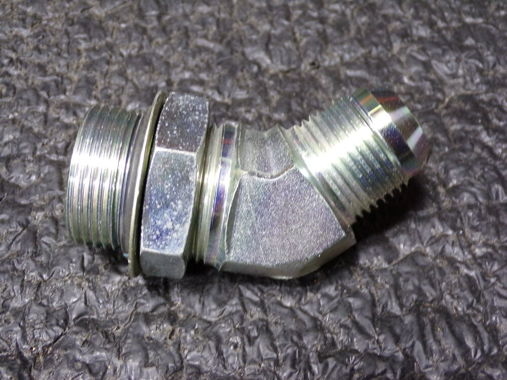 Eaton Aeroquip 2061-16-12S Steel Flared Tube Fitting, 45 Degree Elbow, 3/4" Male (SQ6868528-WT30)