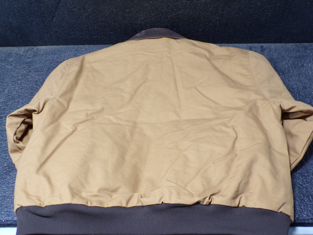 CONDOR Work Jacket, Quilt Lined Cotton Duck, Brown, Zipper Closure Type