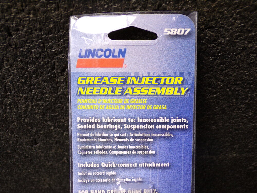 Lincoln Lubrication 5807 Grease Injector Needle with Hose (SQ8475295-WT19)