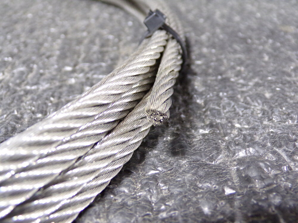 Mazzella Cable, 3/16 in Outside Dia., Galvanized Steel, 50 ft Length, 7 x 19, WLL: 840 lb (SQ8406736-WT36)