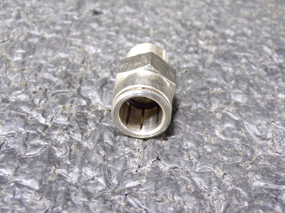 Nickel Plated Brass Male Connector, 1/2" Tube Size x 3/8" NPT (SQ8231765-WT32)