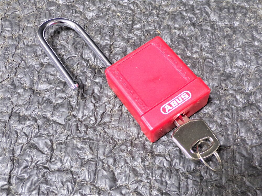 ABUS Lockout Padlock, Red, 74/40, Keyed Different (SQ8875352-WT07)