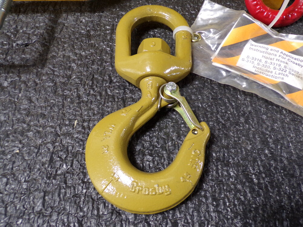 CALDWELL Double Fork, Double Swivel Hook, Welded Steel Forklift Lifting Beam with 10,000 lb Load Capacity, 15-5-24S (SQ8329222-WT42)