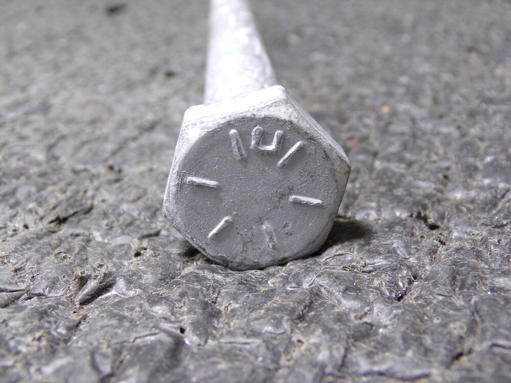 QTY: 10, Nucor 5/8-11 x 8-1/2" Hex Head Cap Screw Partially Threaded, Grade 8 Alloy Steel, Zinc-Plated (SQ2543180-WT17)