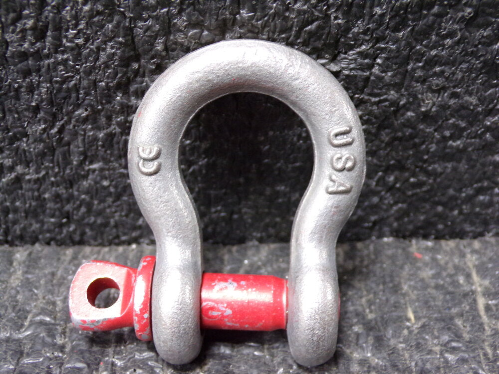 CROSBY 3/8" Screw Pin Anchor Shackle, Carbon Steel (SQ4418202-WT36)