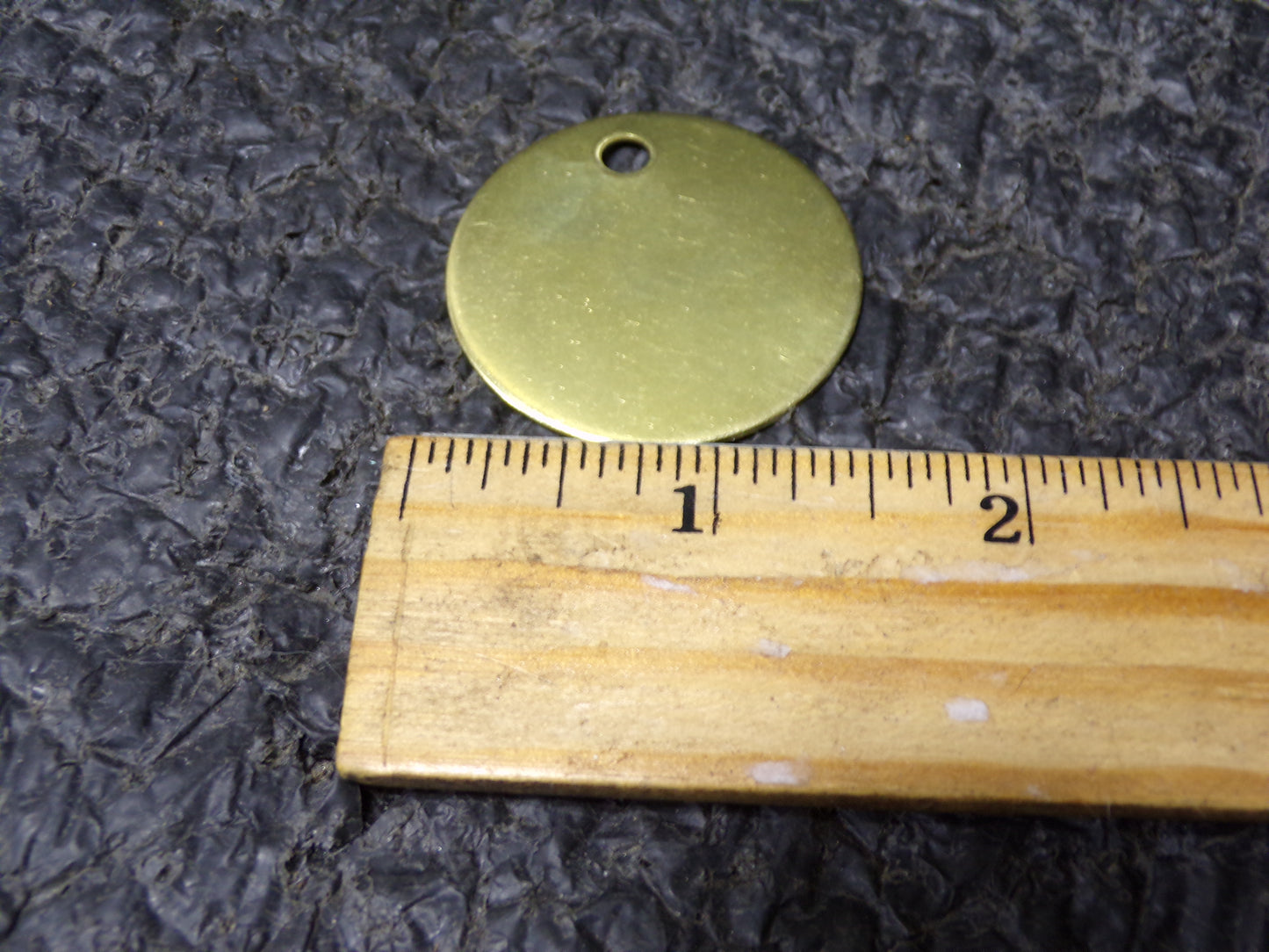 10pk, C.H. HANSON Blank Tag, Brass, Not Numbered, Round, Diameter 1-1/2 in. (CR00084-BT23)