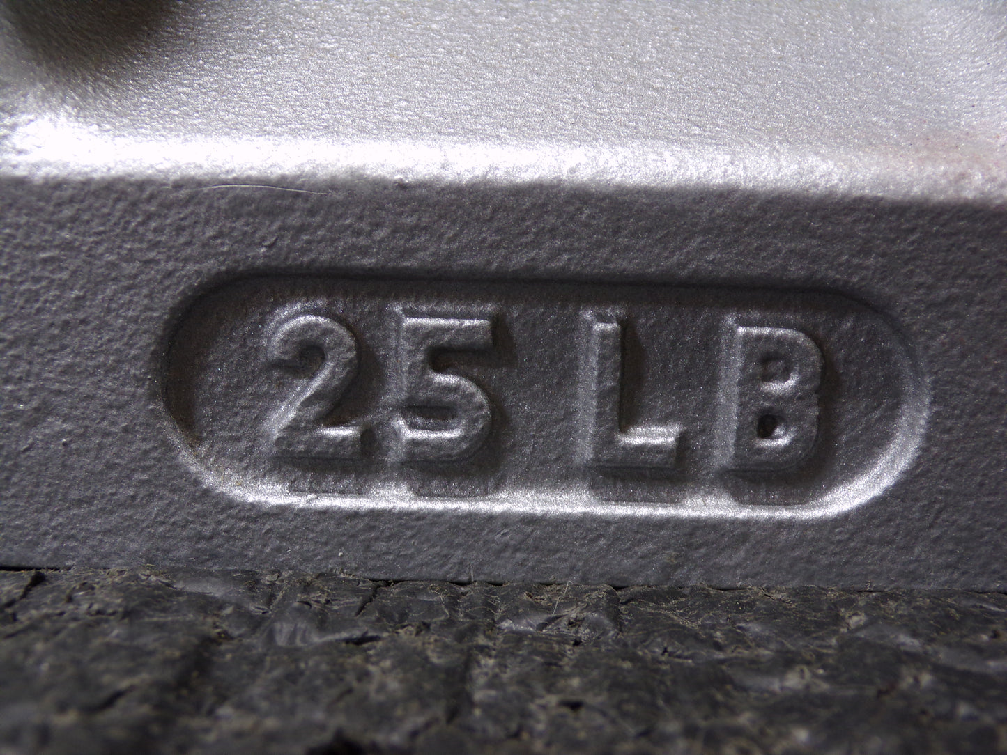 RICE LAKE WEIGHING SYSTEMS 25 lb Calibration Weight, Grip Handle Style, Class F, No Certificate, Cast Iron (CR00233-BT27)