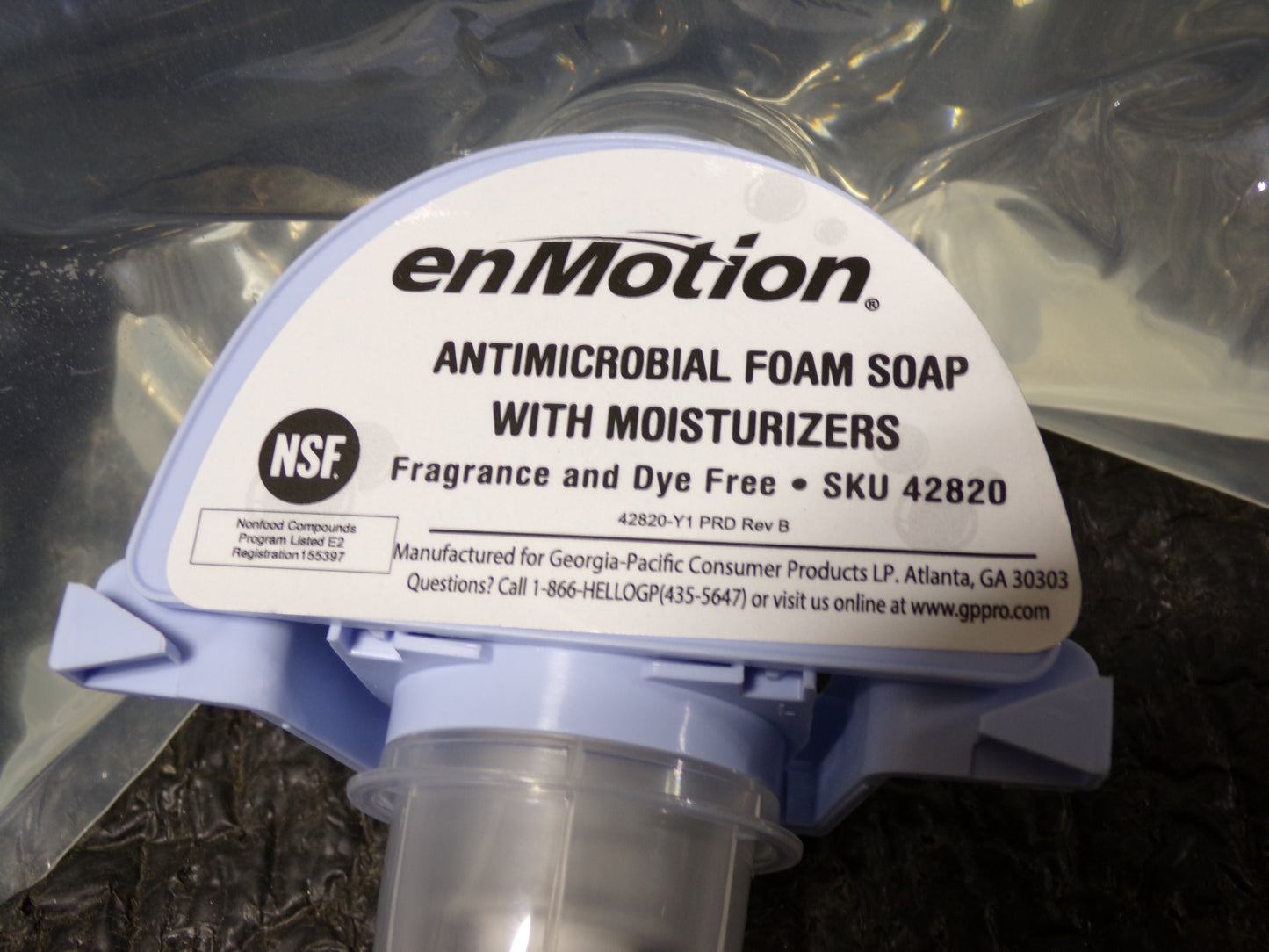 GEORGIA-PACIFIC Unscented, Foam, Hand Soap, 1,200 mL, Cartridge, enMotion(R), (CR00259-X03)