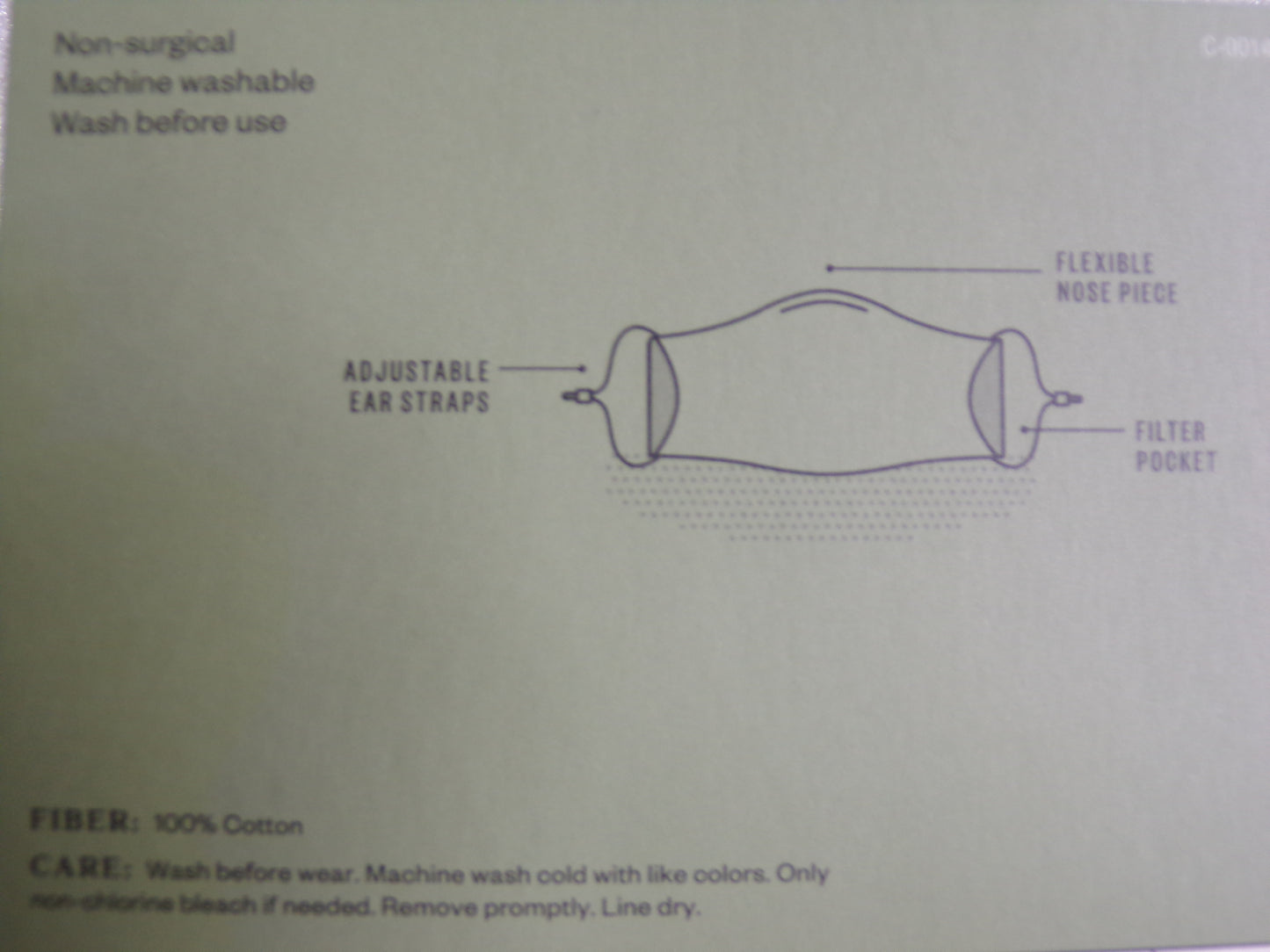 Adult Cloth Masks, Reusable, Machine Washable, Reversible (2 pack) Burgundy, L/XL (CR00486-WTA)